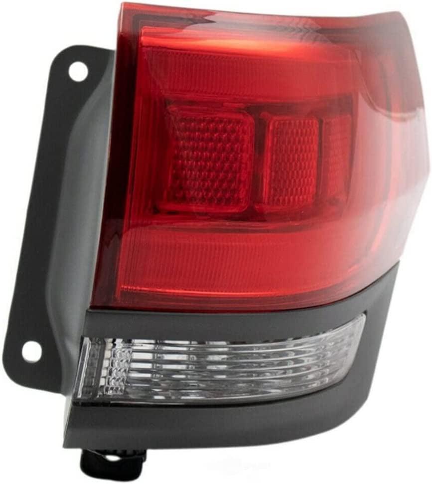 Karparts360 for Jeep Grand-Cherokee 2014-2021 Passenger Side Tail Light | Outer | Laredo/Ltd/Overlnd/Summit | on Body | W/Gray Trim | CAPA Certified | 68236104AC | CH2805110