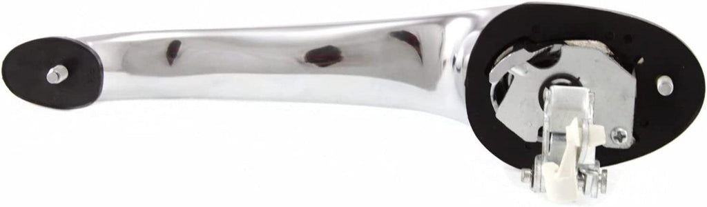 Front Exterior Door Handle Compatible with 2001-2010 Chrysler PT Cruiser All Chrome, Plastic, Set of 2, Driver and Passenger Side