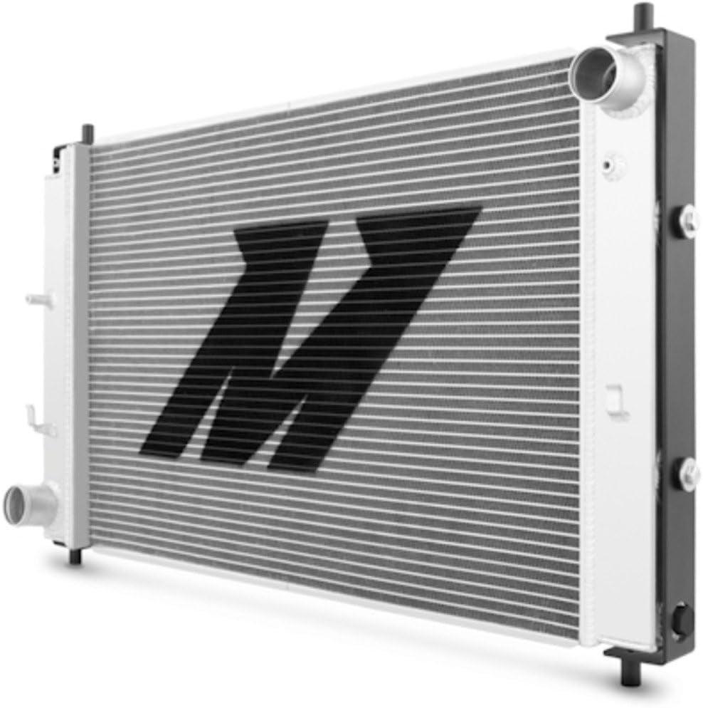MMRAD-MUS-97B Bracketed Aluminum Radiator Compatible with Ford Mustang Manual 1997-2004 Silver