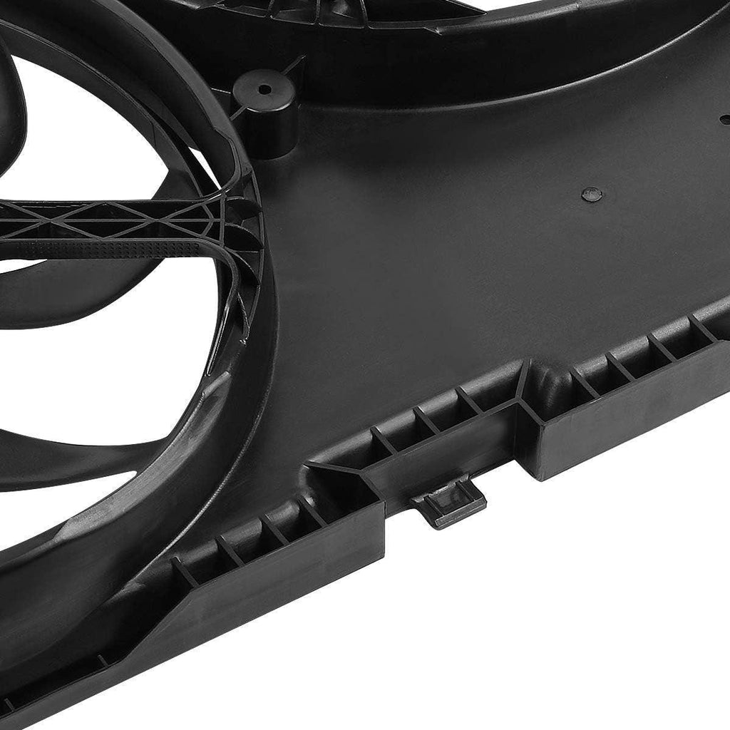 OEM-RF-0085 Factory Style Radiator Cooling Fan Assembly Cooling Efficiency Improved Direct Replacement [Compatible with 14-18 Ram Promaster 1500 2500 3500] Black