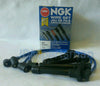 HONDA NGK JAPAN BLUE SPARK PLUG WIRE SET HE76 CIVIC D16
