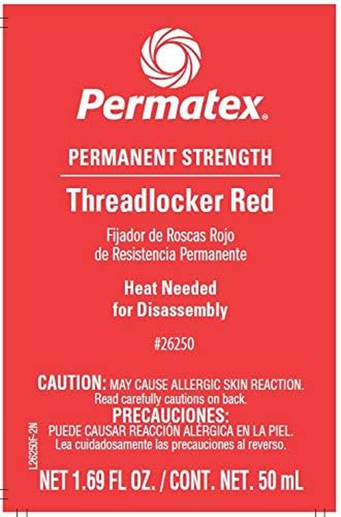 Permatex Devcon Threadlocker Red Liquid 50 Ml Bottle - 26250 [Price Is per Bottle]