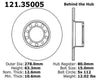 Centric Front Disc Brake Rotor for Mercedes-Benz (121.35005)