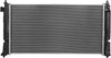 OEM-RA-13591 1-Row Aluminum Core Radiator Compatible with 19-20 UX250H / 16-20 Prius,26-1/2" W X 17-3/4" H X 5/8" D,1-3/8" Inlet / 1-3/8" Outlet