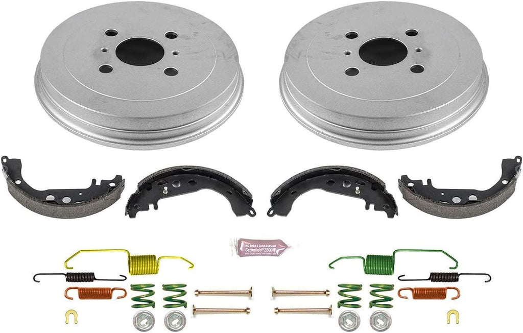 KOE15365DK Autospecialty Rear Replacement Brake Kit-Oe Brake Drums & Ceramic Brake Pads