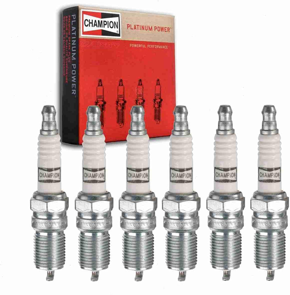 6 Pc Champion Platinum Spark Plugs Compatible with Pontiac Bonneville 3.8L V6 1988-2005
