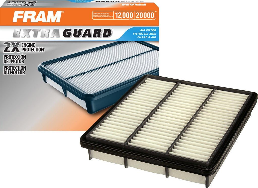 FRAM Extra Guard Rigid Rectangular Panel Engine Air Filter Replacement, Easy Install W/ Advanced Engine Protection and Optimal Performance, CA7605