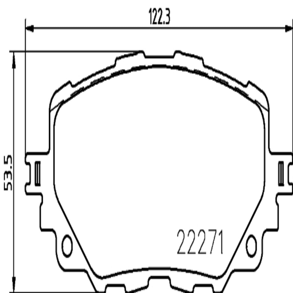 Brembo Front Disc Brake Pad Set for 124 Spider, MX-5 Miata (P49054)