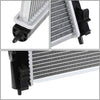 OEM-RA-2979 Aluminum Radiator Compatible with 08-14 Lancer/11-13 Outlander Sport AT, 27-9/16" W X 15-13/16" H X 5/8" D, 1-3/8" Inlet / 1-3/8" Outlet