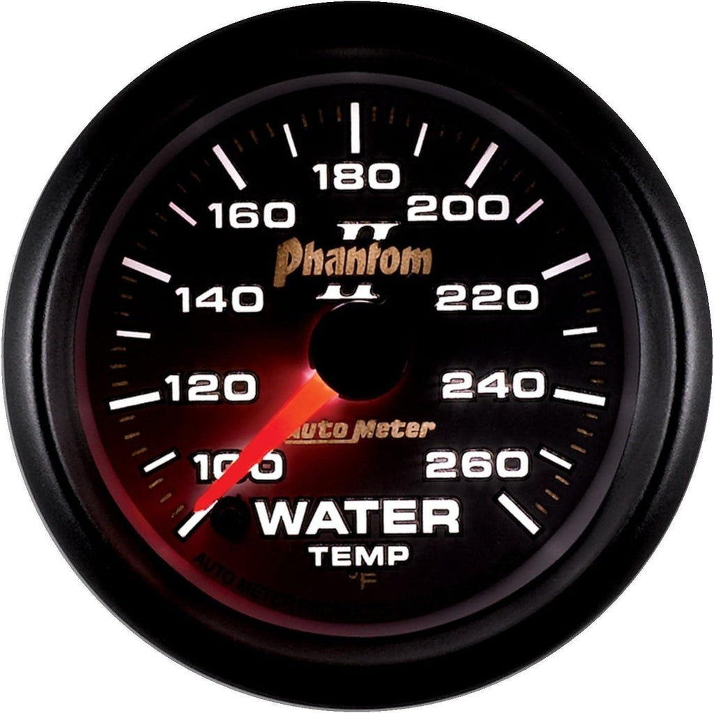 7555 Phantom II Full Sweep Electric Water Temperature Gauge