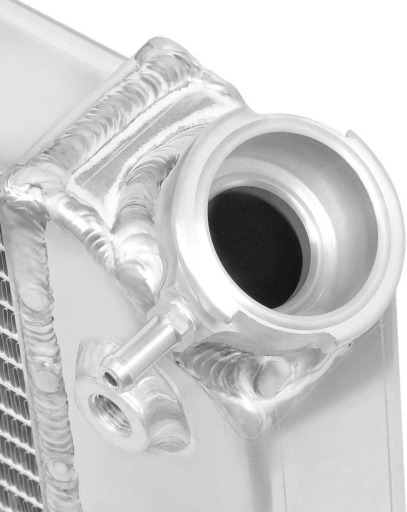 RA-S10V882-3 Aluminum 3-Row Racing Radiator,Metallic