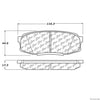 Centric Rear Disc Brake Pad for Sequoia, LX570, Tundra, Land Cruiser (103.13040)