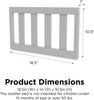 Little Seeds Universal Toddler Rail, Nursery Furniture, Sharkey Gray