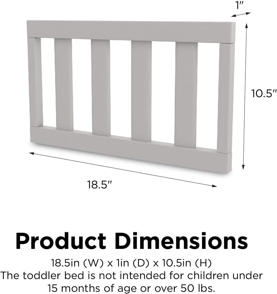 Little Seeds Universal Toddler Rail, Nursery Furniture, Sharkey Gray