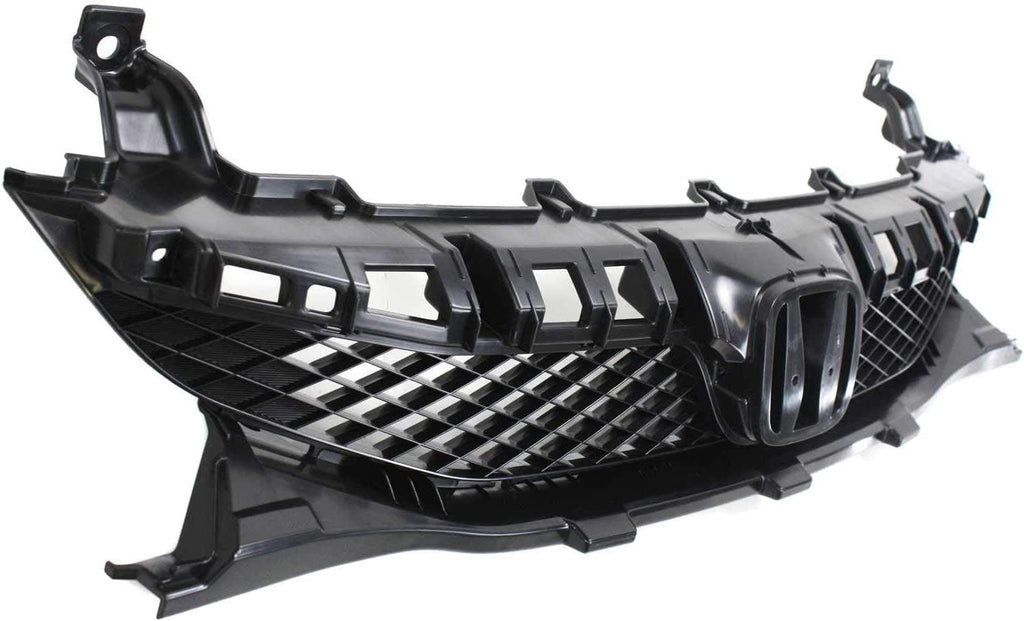 Grille Assembly SET Compatible with 2009-2011 Honda Civic Paintable Shell and Insert, Sedan