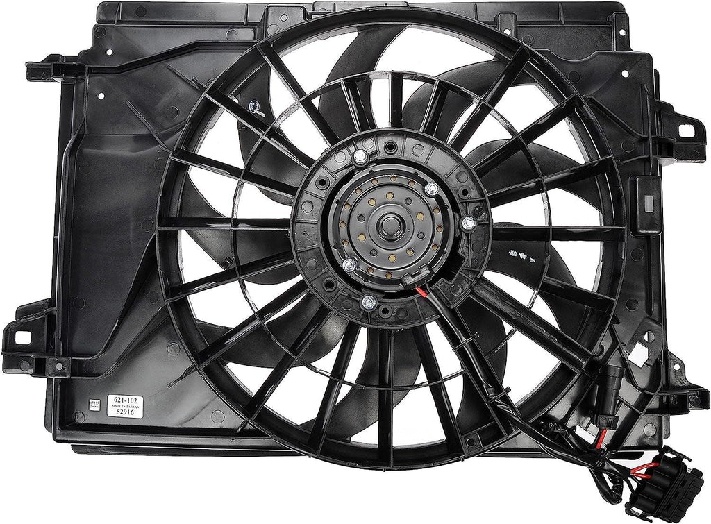 Dorman 621-102 Engine Cooling Fan Assembly Compatible with Select Cadillac / Chevrolet Models,Black