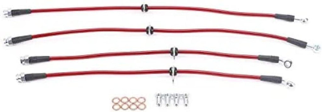 BH00045 Stainless Steel Brake Hose Kit- Front & Rear
