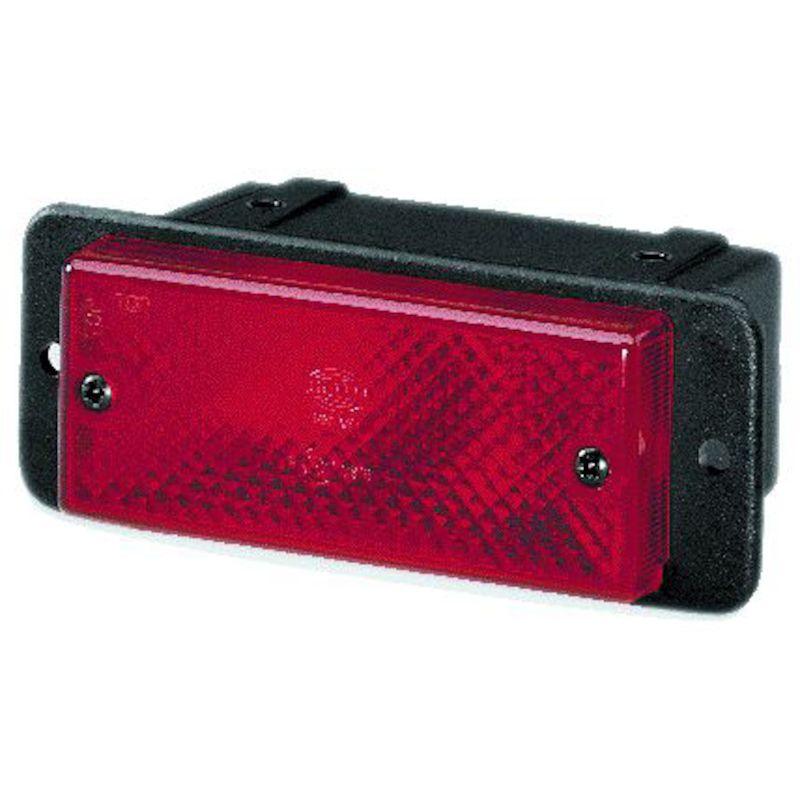 6609 Red Rear Fog Lamp with Black Bezel - greatparts