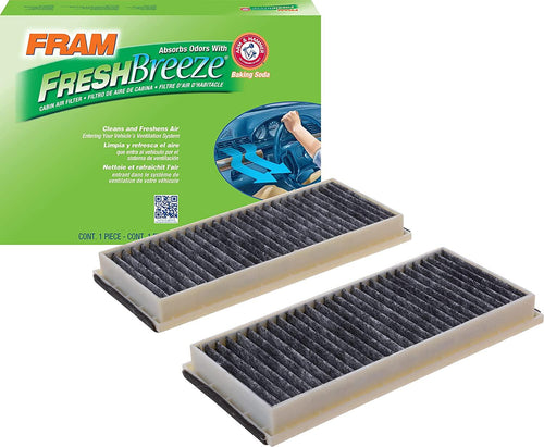 Fresh Breeze Cabin Air Filter Replacement for Car Passenger Compartment W/ Arm and Hammer Baking Soda, Easy Install, CF11921 for Select Mazda Vehicles