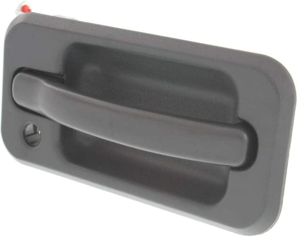 for Hummer H2 Exterior Door Handle Front, Passenger Side Textured Black 2003-2009 | with Key Hole | Trim: Base | HU1311102 | 15104793