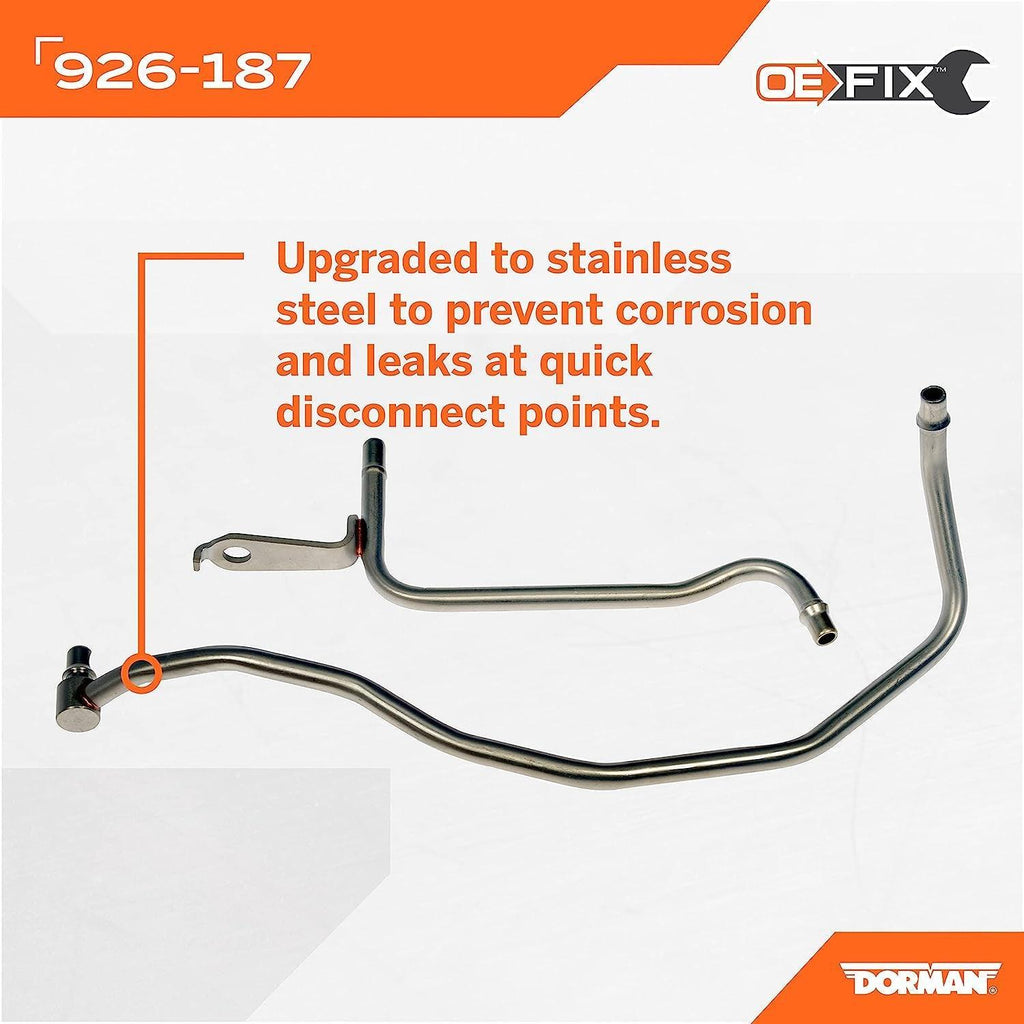 Dorman 926-187 Driver Side Turbo Coolant Line Kit Compatible with Select Ford / Lincoln Models (OE FIX)