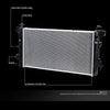 OEM-RA-13099 OE Style Bolt-On Aluminum Core Radiator Replacement Compatible with 09-10 F-150/09-14 Expedition AT, 31-1/2" W X 16-1/2" H X 15/16" D; 1-1/2" Inlet, 1-9/16" Outlet
