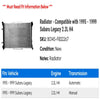 Radiator - Compatible with 1995 - 1999 Subaru Legacy 2.2L H4 1996 1997 1998