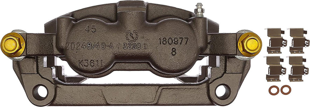 Gold 18FR12596 Rear Passenger Side Disc Brake Caliper Assembly (Friction Ready Non-Coated), Remanufactured