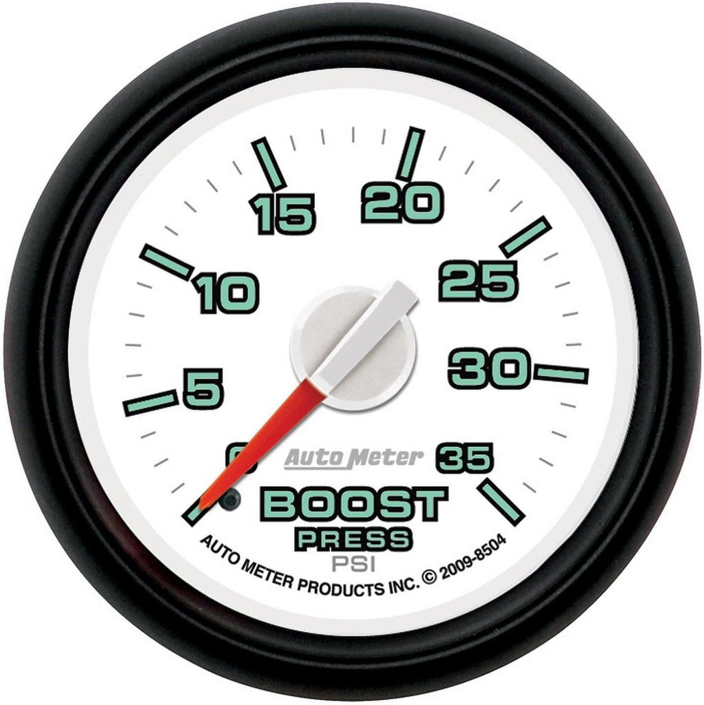 8504 Factory Match 2-1/16" 0-35 PSI Mechanical Boost Gauge for Dodge