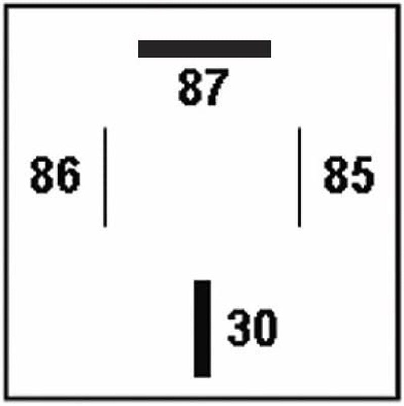 007793031 with Coil Suppression Power Relay 4 Pin, Mini ISO
