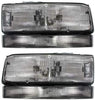 Headlight Assembly Compatible with 1992-1993 Buick Lesabre and 1991-1993 Buick Park Avenue Halogen, with Black Trim (Includes Park Light), Set of 2, Driver and Passenger Side