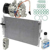 A/C Compressor Kit with AC Condenser Assembly - Compatible with 2006-2011 Honda Civic 4-Door
