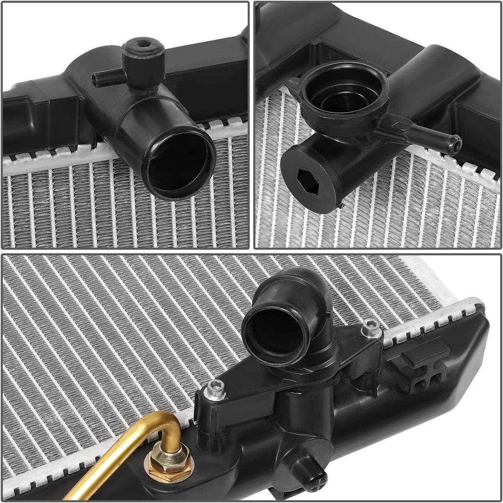 OEM-RA-13122 OE Style 1-Row Aluminum Cooling Radiator Compatible with 2009-2013 Highlander 2.7L Japan Built Models