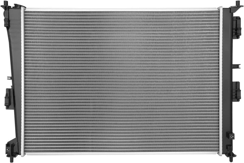 OEM-RA-13249 1-Row Aluminum Core Radiator Compatible with 11-14 Optima 2.4L Hybrid, 25-1/16" W X 18-11/16 H X 5/8" D,1-3/8" Inlet / 1-3/8" Outlet