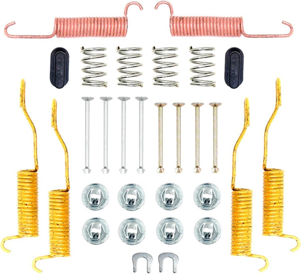 Professional 18K562 Rear Drum Brake Spring Kit with Springs, Pins, Retainers, Washers, and Caps