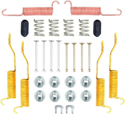 Professional 18K562 Rear Drum Brake Spring Kit with Springs, Pins, Retainers, Washers, and Caps