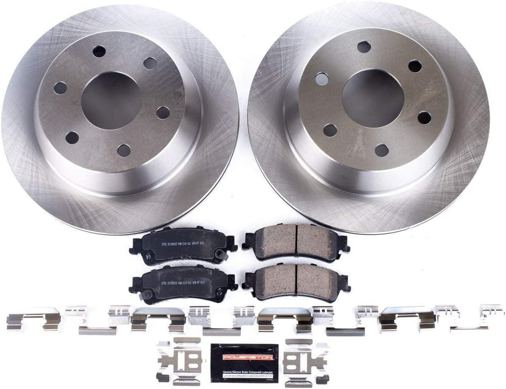 KOE2018 Autospecialty Rear Replacement Brake Kit-Oe Brake Rotors & Ceramic Brake Pads