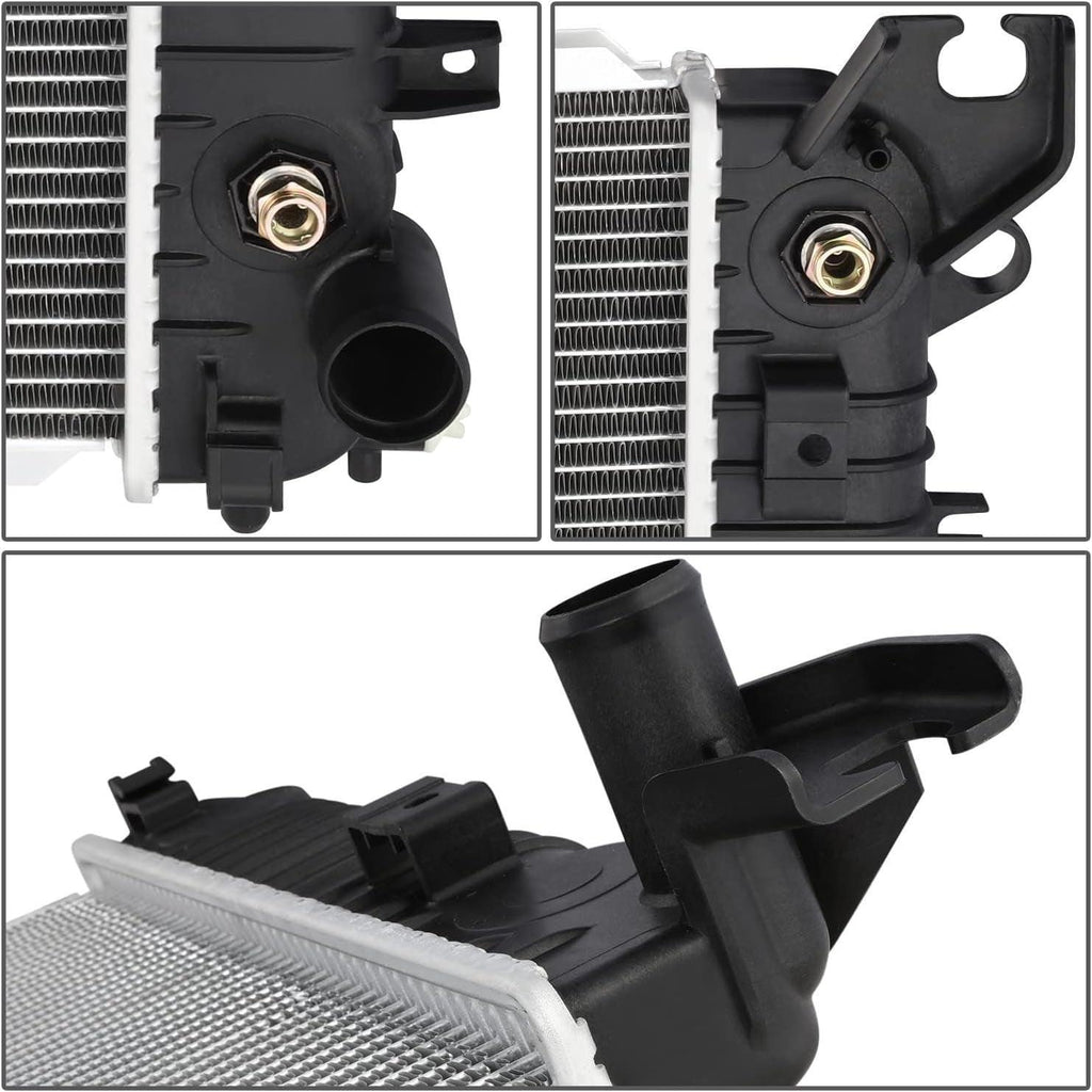 OEM-RA-13723 OE Style 1-Row Aluminum Cooling Radiator Compatible with 16-19 Silverado Sierra 1500/16-20 Escalade ESV Suburban Tahoe Yukon XL 5.3L 6.2L AT