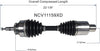 NCV11159XD XD Series CV Axle Shaft Assembly for Extreme Weather Environments - Right Front (Passenger Side), Gray