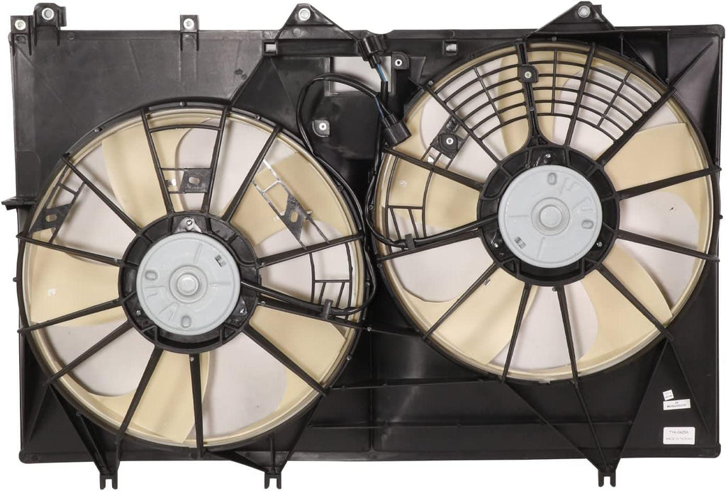 Factory Style Dual Radiator Fan Assembly Compatible with 11-13 Highlander 3.5L Hybrid,Oem-Rf-1013