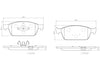 Front Disc Brake Pad Set for Transit Connect, Escape, MKC, Focus (P24157N)