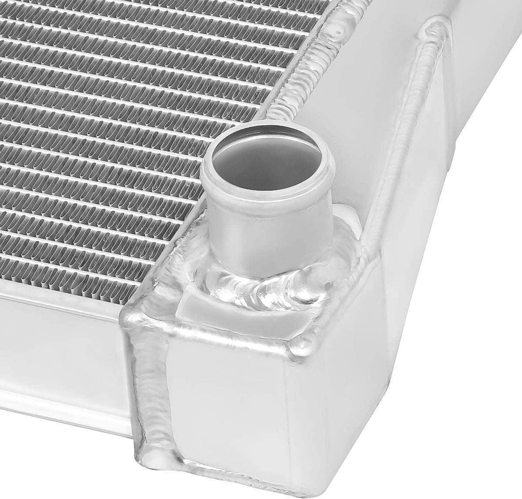 RA-S10V882-3 Aluminum 3-Row Racing Radiator,Metallic