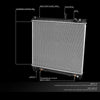 OEM-RA-2691 OE Style Aluminum Core Radiator Compatible with 04-10 QX56/05-15 Armada AT,26-3/4" W X 23-1/2" H X 1-1/4" D,1-1/2" Inlet/ 1-1/2" Outlet