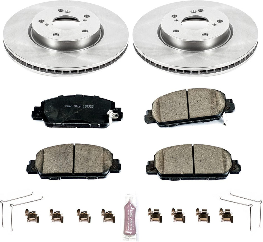 KOE6515 Autospecialty Front Replacement Brake Kit-Oe Brake Rotors & Ceramic Brake Pads