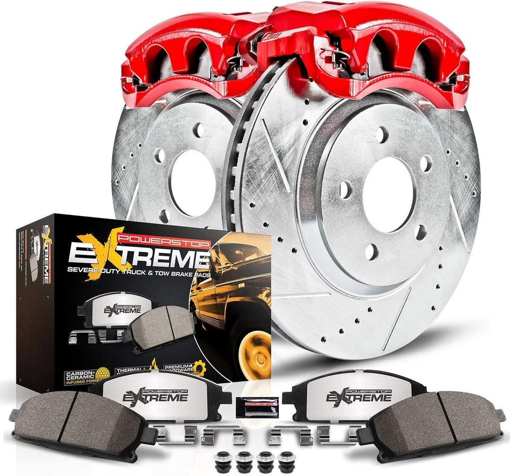 KC1233-36 Z36 Truck & Tow Performance Front Brake Kit with Powder Coated Calipers