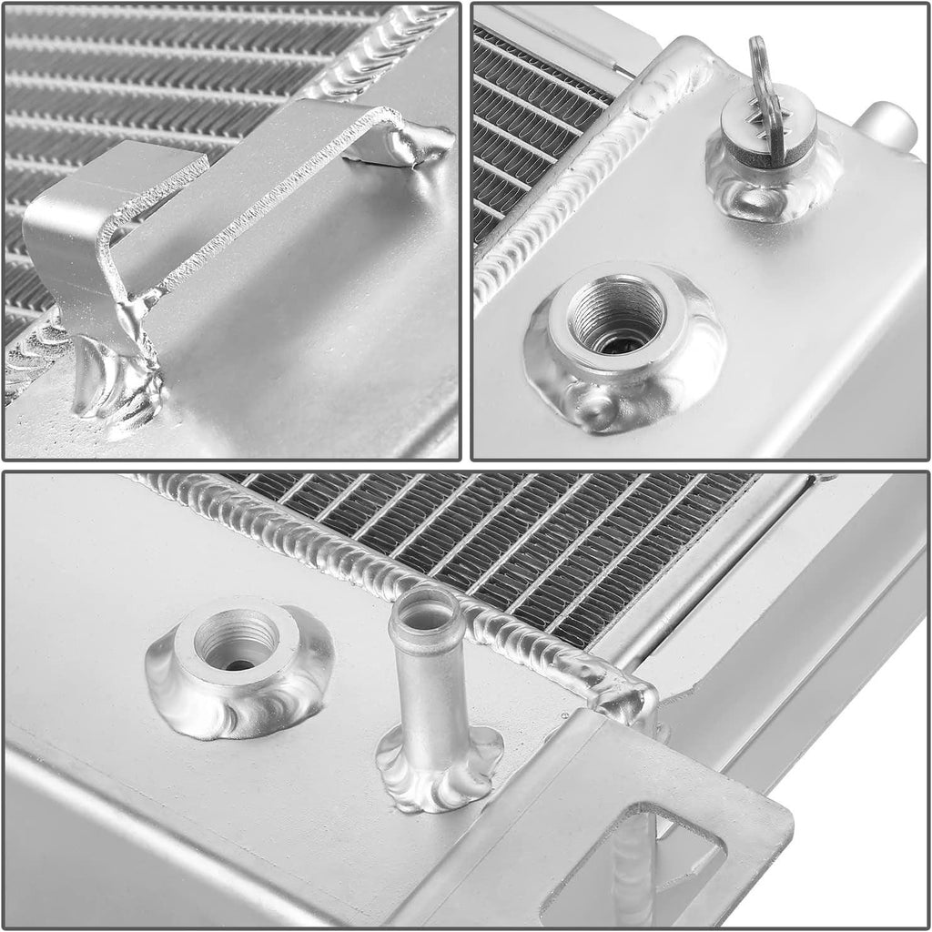 RA-ESCA-4 4-Row 34" Wide Full Aluminum Radiator Compatible with 02-14 Escalade / 99-13 Silverado 1500 2500/07-13 Avalanche / 00-14 Yukon 4.8L, 5.3L, 6.0L, 6.2L