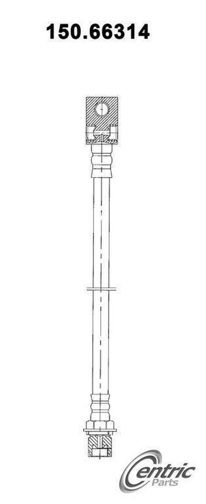 Centric Brake Hydraulic Hose for C3500, K3500 150.66314
