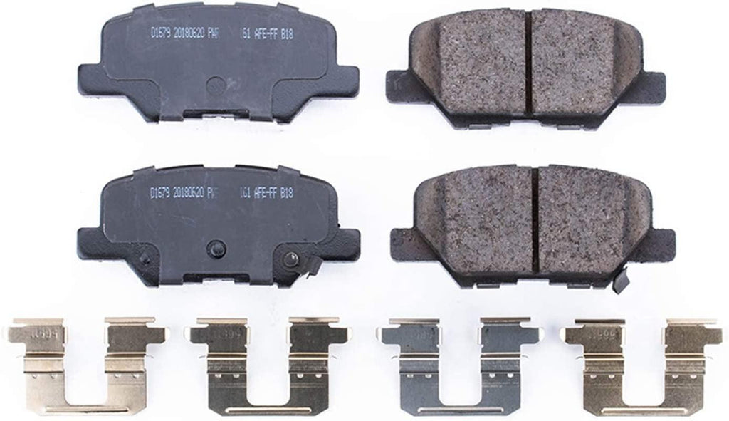 Rear 17-1679 Ceramic Brake Pads Evolution Z17