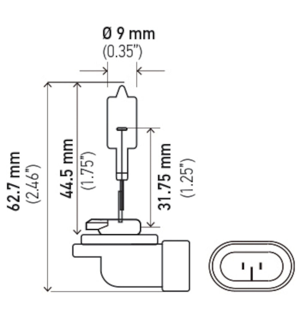 Fog Light Bulb for 550 Widetrack LX, Wide Track LX, Wide Trak Lx+More 886