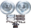 Power Stop K2009-36 Front Z36 Truck & Tow Brake Kit, Carbon Fiber Ceramic Brake Pads and Drilled/Slotted Brake Rotors